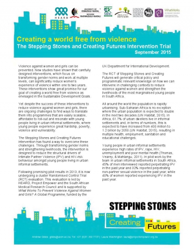 Creating a world free from violence