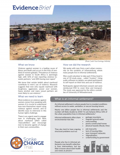 Sonke Change Trial Evidence Brief